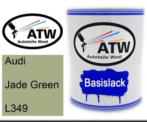 Audi, Jade Green, L349: 1L Lackdose, von ATW Autoteile West.